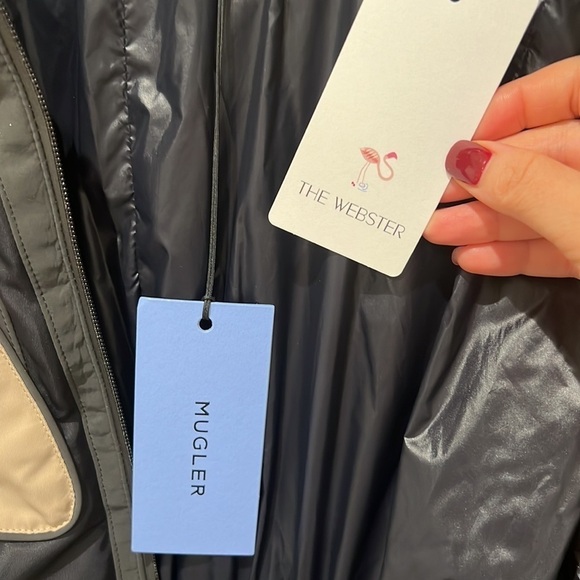 Mugler | NWT SOLD OUT Cropped Blouson Jacket in Beige and Black - US 4/FR 36 - Picture 11 of 15